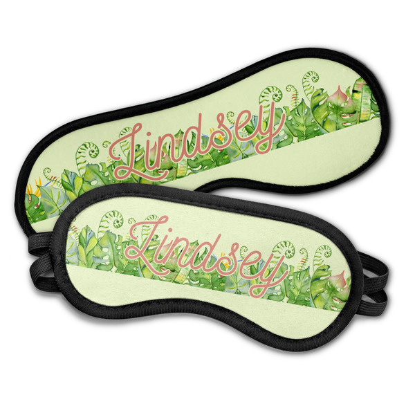 Tropical Leaves Border Sleeping Eye Masks - PARENT