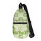 Tropical Leaves Border Sling Bag - Front View