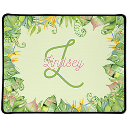 Tropical Leaves Border Large Gaming Mouse Pad - 12.5" x 10" (Personalized)