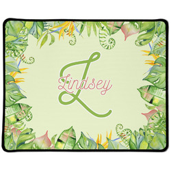 Tropical Leaves Border Large Gaming Mouse Pad - 12.5" x 10" (Personalized)