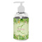 Tropical Leaves Border Plastic Soap / Lotion Dispenser (8 oz - Small - White) (Personalized)