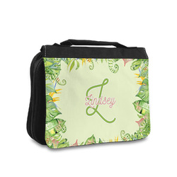 Tropical Leaves Border Toiletry Bag - Small (Personalized)