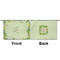 Tropical Leaves Border Small Zipper Pouch Approval (Front and Back)