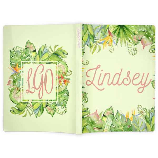 Tropical Leaves Border Soft Cover Journal - Apvl