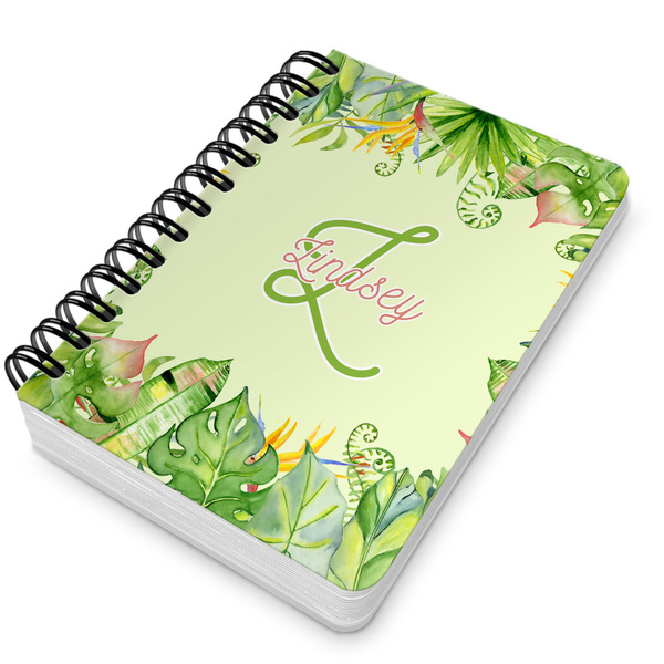 Tropical Leaves Border Spiral Journal 5 x 7 - Main