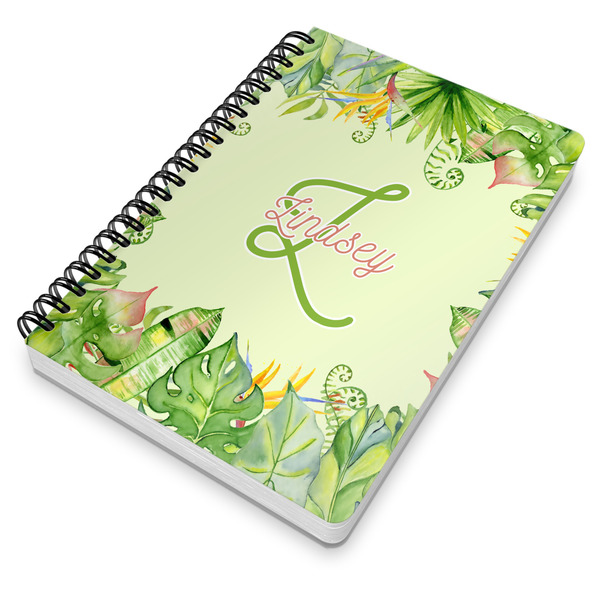Tropical Leaves Border Spiral Journal 7 x 10 - Main