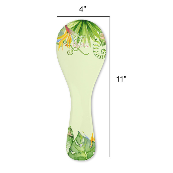 Tropical Leaves Border Spoon Rest Trivet - APPROVAL