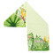 Tropical Leaves Border Sports Towel Folded - Both Sides Showing