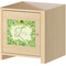 Tropical Leaves Border Square Wall Decal on Wooden Cabinet