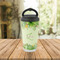 Tropical Leaves Border Stainless Steel Travel Cup Lifestyle