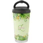Tropical Leaves Border Stainless Steel Coffee Tumbler (Personalized)