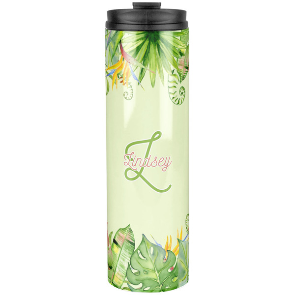 Tropical Leaves Border Stainless Steel Tumbler 20 Oz - Front