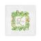 Tropical Leaves Border Standard Cocktail Napkins - Front View