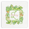 Tropical Leaves Border Paper Dinner Napkins (Personalized)
