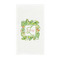 Tropical Leaves Border Standard Guest Towels in Full Color