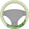 Tropical Leaves Border Steering Wheel Cover