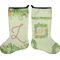 Tropical Leaves Border Holiday Stocking - Double-Sided - Neoprene (Personalized)