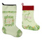 Tropical Leaves Border Stockings - Side by Side compare