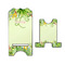 Tropical Leaves Border Stylized Phone Stand - Front & Back - Large