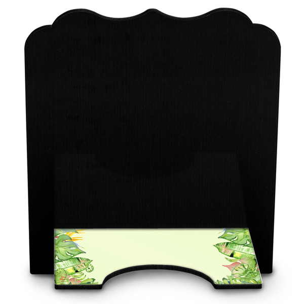 Tropical Leaves Border Stylized Tablet Stand - Back