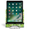 Tropical Leaves Border Stylized Tablet Stand - Front with ipad