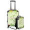 Tropical Leaves Border Kids 2-Piece Luggage Set - Suitcase & Backpack (Personalized)