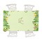 Tropical Leaves Border Tablecloth - 58"x102" (Personalized)