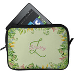 Tropical Leaves Border Tablet Case / Sleeve - Small (Personalized)