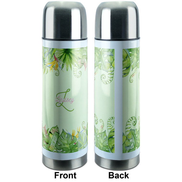 Tropical Leaves Border Thermos - Apvl