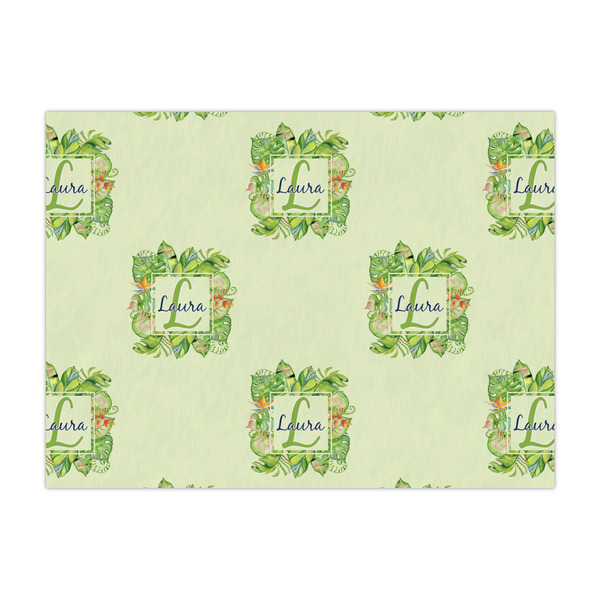Custom Tropical Leaves Border Tissue Paper Sheets - Large - Heavyweight (Personalized)