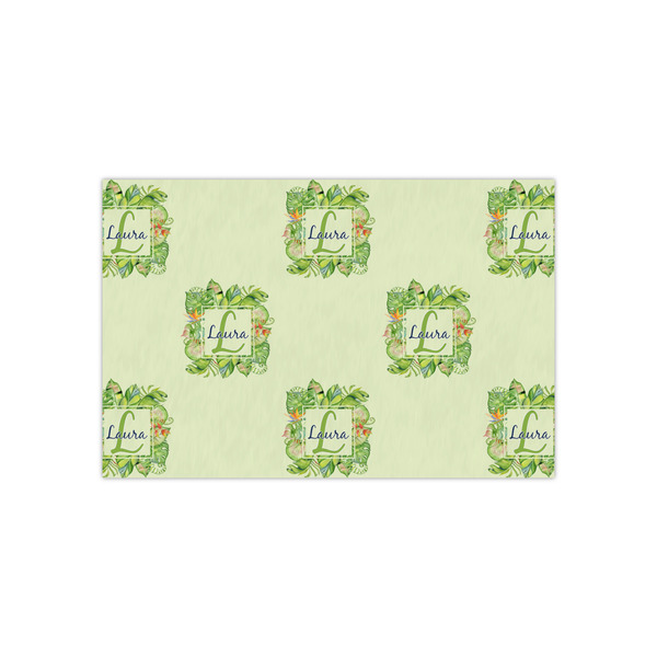 Custom Tropical Leaves Border Tissue Paper Sheets - Small - Heavyweight (Personalized)