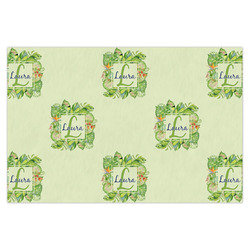 Tropical Leaves Border X-Large Tissue Papers Sheets - Heavyweight (Personalized)