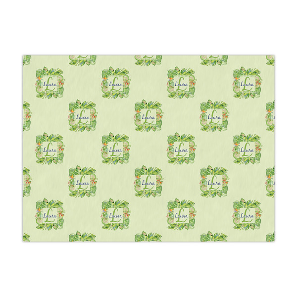 Custom Tropical Leaves Border Tissue Paper Sheets (Personalized)