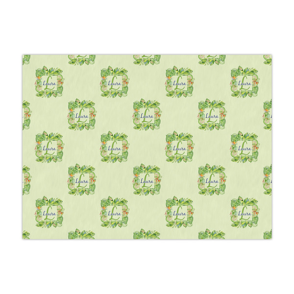 Custom Tropical Leaves Border Tissue Paper Sheets - Large - Lightweight (Personalized)
