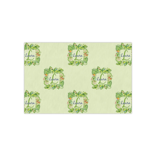 Custom Tropical Leaves Border Tissue Paper Sheets - Small - Lightweight (Personalized)