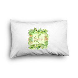 Tropical Leaves Border Pillow Case - Toddler - Graphic (Personalized)