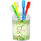 Tropical Leaves Border Toothbrush Holder (Personalized)