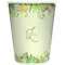 Tropical Leaves Border Waste Basket (Personalized)