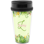 Tropical Leaves Border Acrylic Travel Mug without Handle (Personalized)