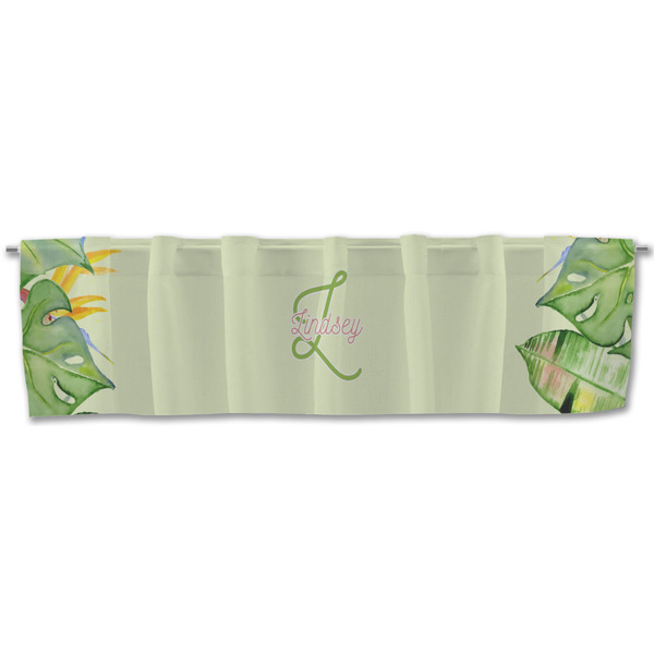 Tropical Leaves Border Valance - Front