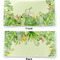 Tropical Leaves Border Vinyl Check Book Cover - Front and Back