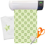 Tropical Leaves Border Heat Transfer Vinyl Sheet (12"x18")