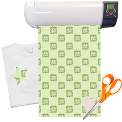 Tropical Leaves Border Heat Transfer Vinyl Sheet (12"x18")