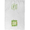 Tropical Leaves Border Waffle Towel - Partial Print - Approval Image