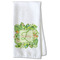 Tropical Leaves Border Waffle Towel - Partial Print Print Style Image