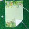Tropical Leaves Border Waffle Weave Golf Towel - In Context