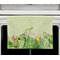 Tropical Leaves Border Waffle Weave Towel - Full Color Print - Lifestyle2 Image
