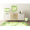 Tropical Leaves Border Wall Graphic Decal Wooden Desk