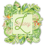 Tropical Leaves Border Graphic Decal - Custom Sizes (Personalized)