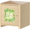 Tropical Leaves Border Wall Graphic on Wooden Cabinet